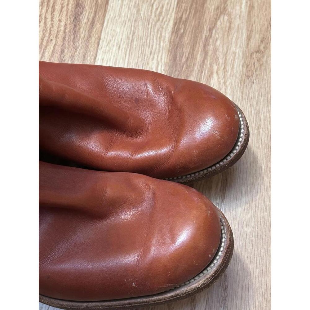 Frye Women's Tall Leather Boots in Cognac Brown - Picture 5 of 13